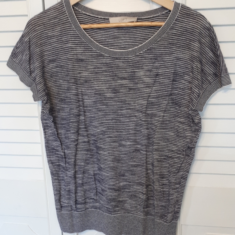 Loft striped sweater. Cotton size M
